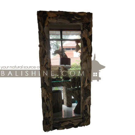 Balishine: Your natural source of indonesian handicraft presents in its Home Decor collection the Mirror:17FOR126764:This mirror is a handicraft of Bali made from recycled drift wood with mirror 3mm.  