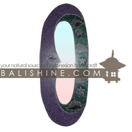 Balishine: Your natural source of indonesian handicraft presents in its Home Decor collection the Mirror:17RAH124760:This square mirror is a handicraft of Bali made from MDF wood.  Aboriginal style, mix color