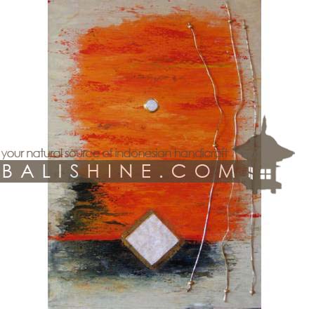 Balishine: Your natural source of indonesian handicraft presents in its Home Decor collection the Painting:17MAG494277:This painting is produced in Bali by artists coming from the Bali art school and from the art village of Ubud. We produced our own canvas to have the highest quality and also import our acrylic colors from germany.  It is made from acrylic-painting on a canvas with shell and rattan.