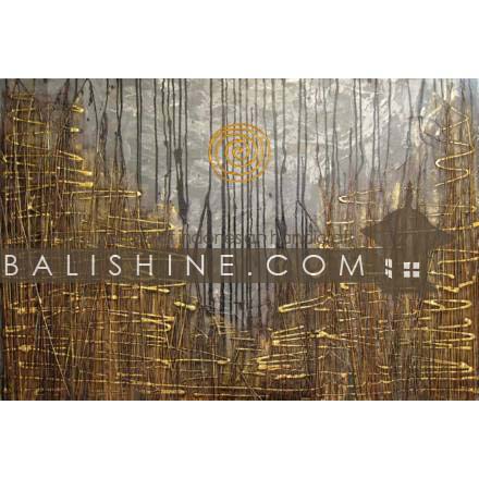 Balishine: Your natural source of indonesian handicraft presents in its Home Decor collection the Painting:17MAG494405:This painting is produced in Bali by artists coming from the Bali art school and from the art village of Ubud. We produced our own canvas to have the highest quality and also import our acrylic colors from germany.  It is made from acrylic-painting on a canvas with coconut leaf.
