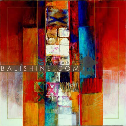 Balishine: Your natural source of indonesian handicraft presents in its Home Decor collection the Painting:17SPS495260:This painting is produced in Bali by artists coming from the Bali art school and from the art village of Ubud. We produced our own canvas to have the highest quality and also import our acrylic colors from germany.  It is made from acrylic-painting on a canvas.