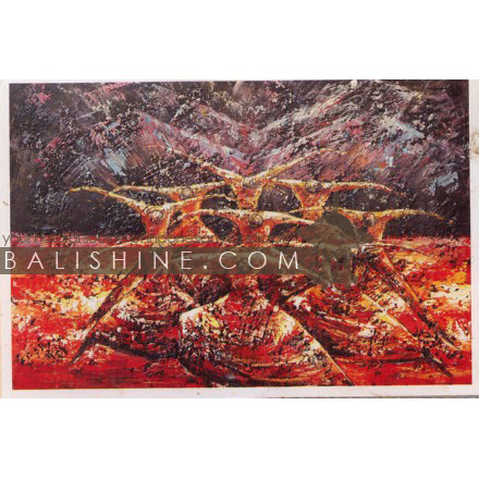 Balishine: Your natural source of indonesian handicraft presents in its Home Decor collection the Painting:17SPS495264:This painting is produced in Bali by artists coming from the Bali art school and from the art village of Ubud. We produced our own canvas to have the highest quality and also import our acrylic colors from germany.  It is made from acrylic-painting on a canvas.