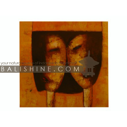 Balishine: Your natural source of indonesian handicraft presents in its Home Decor collection the Painting:17SPS495281:This painting is produced in Bali by artists coming from the Bali art school and from the art village of Ubud. We produced our own canvas to have the highest quality and also import our acrylic colors from germany.  It is made from acrylic-painting on a canvas.