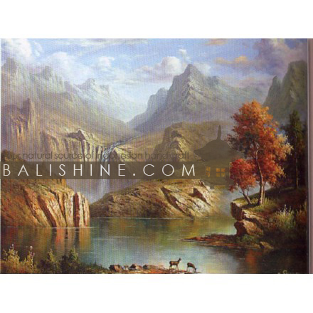 Balishine: Your natural source of indonesian handicraft presents in its Home Decor collection the Painting:17SPS495316:This painting is produced in Bali by artists coming from the Bali art school and from the art village of Ubud. We produced our own canvas to have the highest quality and also import our oil colors from germany.  It is made from oil-painting on a canvas.