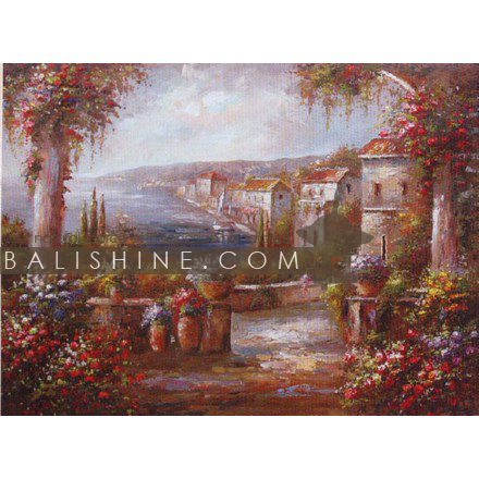 Balishine: Your natural source of indonesian handicraft presents in its Home Decor collection the Painting:17SPS495317:This painting is produced in Bali by artists coming from the Bali art school and from the art village of Ubud. We produced our own canvas to have the highest quality and also import our oil colors from germany.  It is made from oil-painting on a canvas.