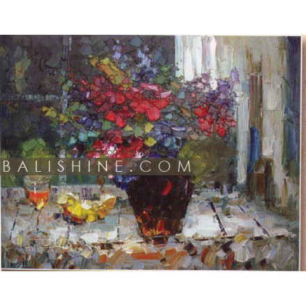 Balishine: Your natural source of indonesian handicraft presents in its Home Decor collection the Painting:17SPS495318:This painting is produced in Bali by artists coming from the Bali art school and from the art village of Ubud. We produced our own canvas to have the highest quality and also import our oil colors from germany.  It is made from oil-painting on a canvas.