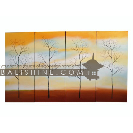Balishine: Your natural source of indonesian handicraft presents in its Home Decor collection the Painting:17SPS495366:This painting is produced in Bali by artists coming from the Bali art school and from the art village of Ubud. We produced our own canvas to have the highest quality and also import our acrylic colors from germany.  It is made from acrylic-painting on a canvas.