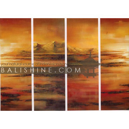 Balishine: Your natural source of indonesian handicraft presents in its Home Decor collection the Painting:17SPS495373:This painting is produced in Bali by artists coming from the Bali art school and from the art village of Ubud. We produced our own canvas to have the highest quality and also import our acrylic colors from germany.  It is made from acrylic-painting on a canvas.