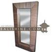 balishine This rectangular mirror is a handicraft of Bali made from coconut root.