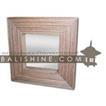 balishine This square mirror is a handicraft of Bali made from coconut root.