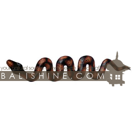 Balishine: Your natural source of indonesian handicraft presents in its Home Decor collection the Snake:17MUL482554:This snake is a handicraft of Bali made from albesia wood.  