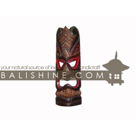 Balishine: Your natural source of indonesian handicraft presents in its Home Decor collection the Tiki Mask:17BAA475191:This tiki mask is a handicraft of Bali made from albesia wood.  Same as picture 