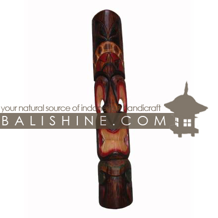 Balishine: Your natural source of indonesian handicraft presents in its Home Decor collection the Tiki Mask:17BAA475195:This tiki mask is a handicraft of Bali made from albesia wood.  Same as picture 
