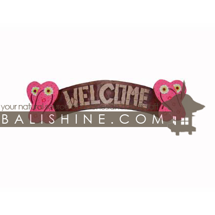 Balishine: Your natural source of indonesian handicraft presents in its Home Decor collection the Tiki Sign:17BAA505206:This tiki sign is a handicraft of Bali made from albesia wood.  Personalize your text