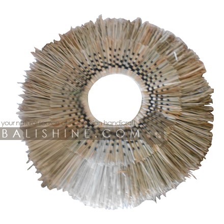 Balishine: Your natural source of indonesian handicraft presents in its Home Decor collection the Mendong Grass Round Wall Decor:17DEK8745:This natural round wall decor is made in bali from mendong grass.  
