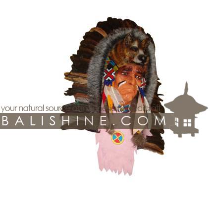 Balishine: Your natural source of indonesian handicraft presents in its Home Decor collection the Indian Wall Plague:17MUS465173:This wall plague is produced in Bali.  Same as picture 
