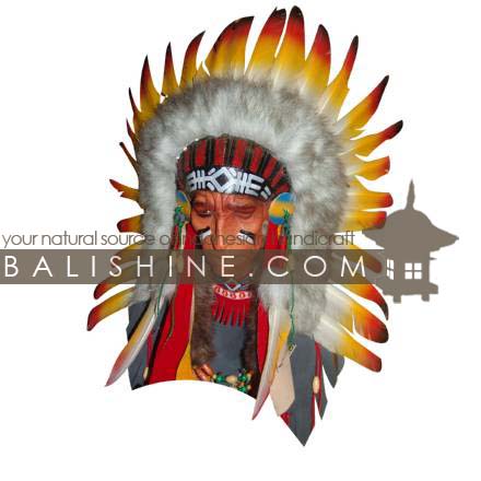 Balishine: Your natural source of indonesian handicraft presents in its Home Decor collection the Indian Wall Plague:17MUS465176:This wall plague is produced in Bali.  Same as picture 