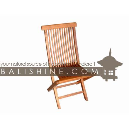 Balishine: Your natural source of indonesian handicraft presents in its Outdoor collection the Chair:26GEN3756:This foldable garden chair is produced in indonesia, made from teak wood  Natural or chocolate color