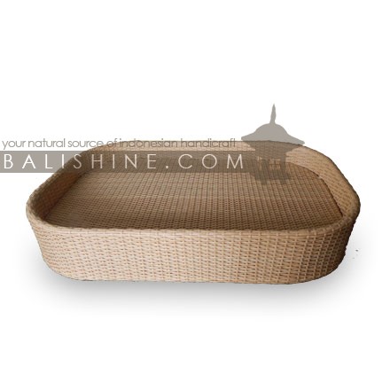 Balishine: Your natural source of indonesian handicraft presents in its Outdoor collection the Floating Tray:26JAJ7795:This floating tray is made in Bali from rattan synthetis.  Lots of colour available.
