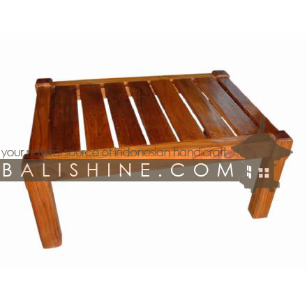 Balishine: Your natural source of indonesian handicraft presents in its Outdoor collection the Table:26GEN3847:This rectangular table is produced in indonesia, made from teak wood  Natural or chocolate color