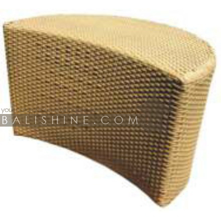 Balishine: Your natural source of indonesian handicraft presents in its Outdoor collection the Table:26MNF5998:This side table is produced in Indonesia and made from aluminium with synthetique rottan finishing.  Please contact us for available color