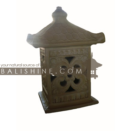 Balishine: Your natural source of indonesian handicraft presents in its Outdoor collection the Garden Lamp:28MCP5229:This garden lamp is produced in Indonesia, made from terracota.  SOLD WITHOUT ELECTRIC SYSTEM