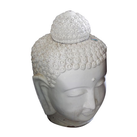 Balishine: Your natural source of indonesian handicraft presents in its Outdoor collection the Buddha Head:217LJP7540:This budha statue is made from GRC (concrete mixed with fiber) and can be used indoor or outdoor.  