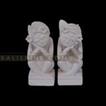 balishine This set of 2 statues is produced in Indonesia, made from lime stone.