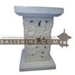 balishine This square pedestral is produced in Indonesia, made from lime stone