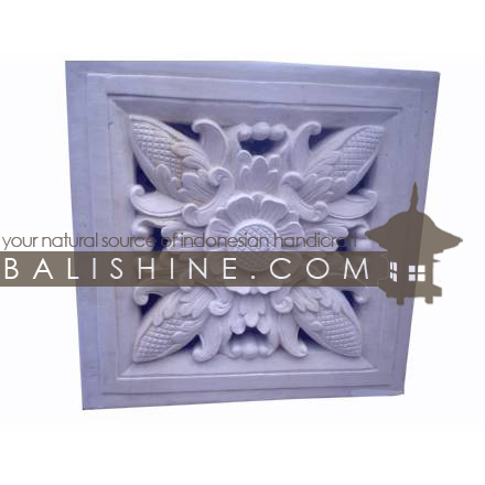 Balishine: Your natural source of indonesian handicraft presents in its Outdoor collection the Stone Frame:211BIB3648:This stone frame is produced in Indonesia, made from lime stone.  white color