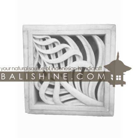 Balishine: Your natural source of indonesian handicraft presents in its Outdoor collection the Stone Frame:211BIB3656:This stone frame is produced in Indonesia, made from lime stone.  white color