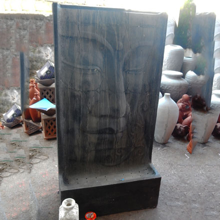 Balishine: Your natural source of indonesian handicraft presents in its Outdoor collection the GRC Water Fountain:218LJP7528:This water fountain is produced in Indonesia, made from concrete mixed with fiber glass.  Sold with pump.
