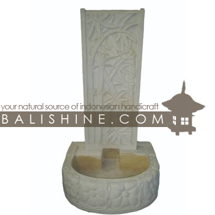 Balishine: Your natural source of indonesian handicraft presents in its Outdoor collection the Water Fountain:218BIB3689:This water fountain is produced in Indonesia, made from lime stone.  Sold without pump. It you want purchase a pump, let us know and we will quote it for you.