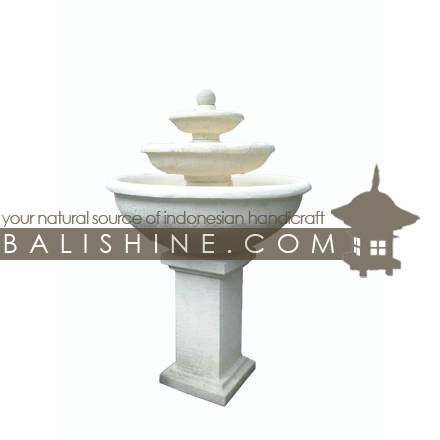 Balishine: Your natural source of indonesian handicraft presents in its Outdoor collection the Water Fountain:218SSR3706:This water fountain is produced in Indonesia, made from cement.  Sold without pump. It you want purchase a pump, let us know and we will quote it for you.