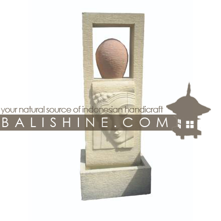 Balishine: Your natural source of indonesian handicraft presents in its Outdoor collection the Water Fountain:218UJP3713:This water fountain is produced in Indonesia, made from cement.  Sold without pump. It you want purchase a pump, let us know and we will quote it for you.