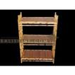 balishine This bamboo display is produced in Indonesia and made from natural bamboo with coconut lidi finishing.