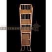 balishine This bamboo display is produced in Indonesia and made from natural bamboo with coconut lidi finishing.