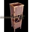 balishine This bamboo display is produced in Indonesia and made from natural bamboo with coconut lidi finishing.