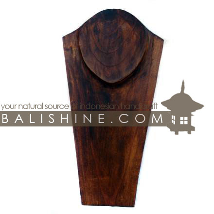 Balishine: Your natural source of indonesian handicraft presents in its The shop accessories collection the Necklaces Holder:39PLA2308:This necklaces holder is produced in Bali made from Jempinis wood.  The colors available are Black, Brown, Dark Brown or Red.