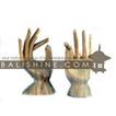 balishine This set of 2 hands holder is produced in Bali made from Jempinis wood.