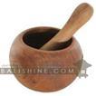 balishine This bowl and pestle is produced in Bali made from natural old teak wood with coconut oil finishing.