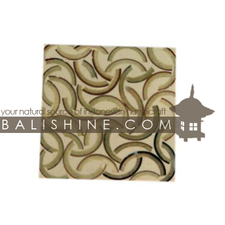 Balishine: Your natural source of indonesian handicraft presents in its Tableware collection the Coaster:631DIV1192:This square coaster is  produced in Bali this handicraft is made from resin  and the small tropical bamboo  