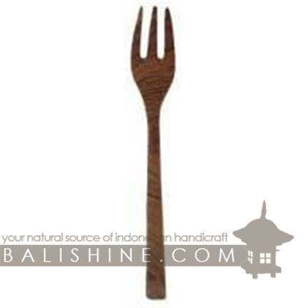 Balishine: Your natural source of indonesian handicraft presents in its Tableware collection the Fork:632WAS7068:This fork is produced in Bali made from natural old teak wood with coconut oil finishing.  