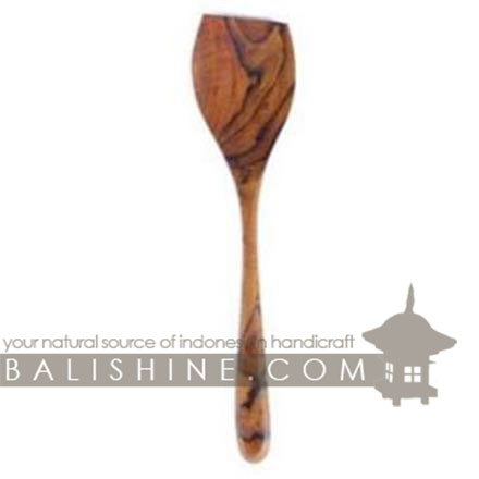 Balishine: Your natural source of indonesian handicraft presents in its Tableware collection the Spatula:632WAS7118:This spatula is produced in Bali made from natural old teak wood with coconut oil finishing.  