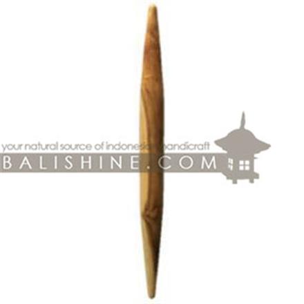 Balishine: Your natural source of indonesian handicraft presents in its Tableware collection the Rolling Pin:627WAS7227:This rolling pin is produced in Bali made from natural old teak wood with coconut oil finishing.  