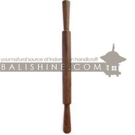 Balishine: Your natural source of indonesian handicraft presents in its Tableware collection the Rolling Pin:627WAS7229:This rolling pin is produced in Bali made from natural old teak wood with coconut oil finishing.  