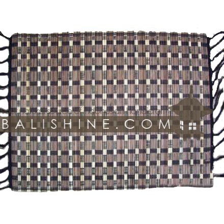 Balishine: Your natural source of indonesian handicraft presents in its Tableware collection the Placemats:628JAS2967:This rectangular placemate is  produced in Bali this handicraft is made from coconut root and palm tree root.  Natural color