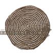 balishine This round placemate is  produced in Bali . This handicraft is made from weaving seagrass and natural rafia.