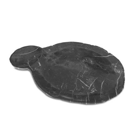 Balishine: Your natural source of indonesian handicraft presents in its Tableware collection the Petrified Wood Plate with Sauce Holder:634DF8506:This plate is made from petrified wood.  