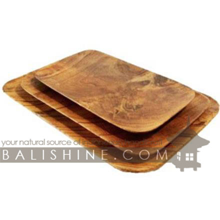 Balishine: Your natural source of indonesian handicraft presents in its Tableware collection the Platter:634WAS7151:This platter is produced in Bali made from natural old teak wood with coconut oil finishing.  